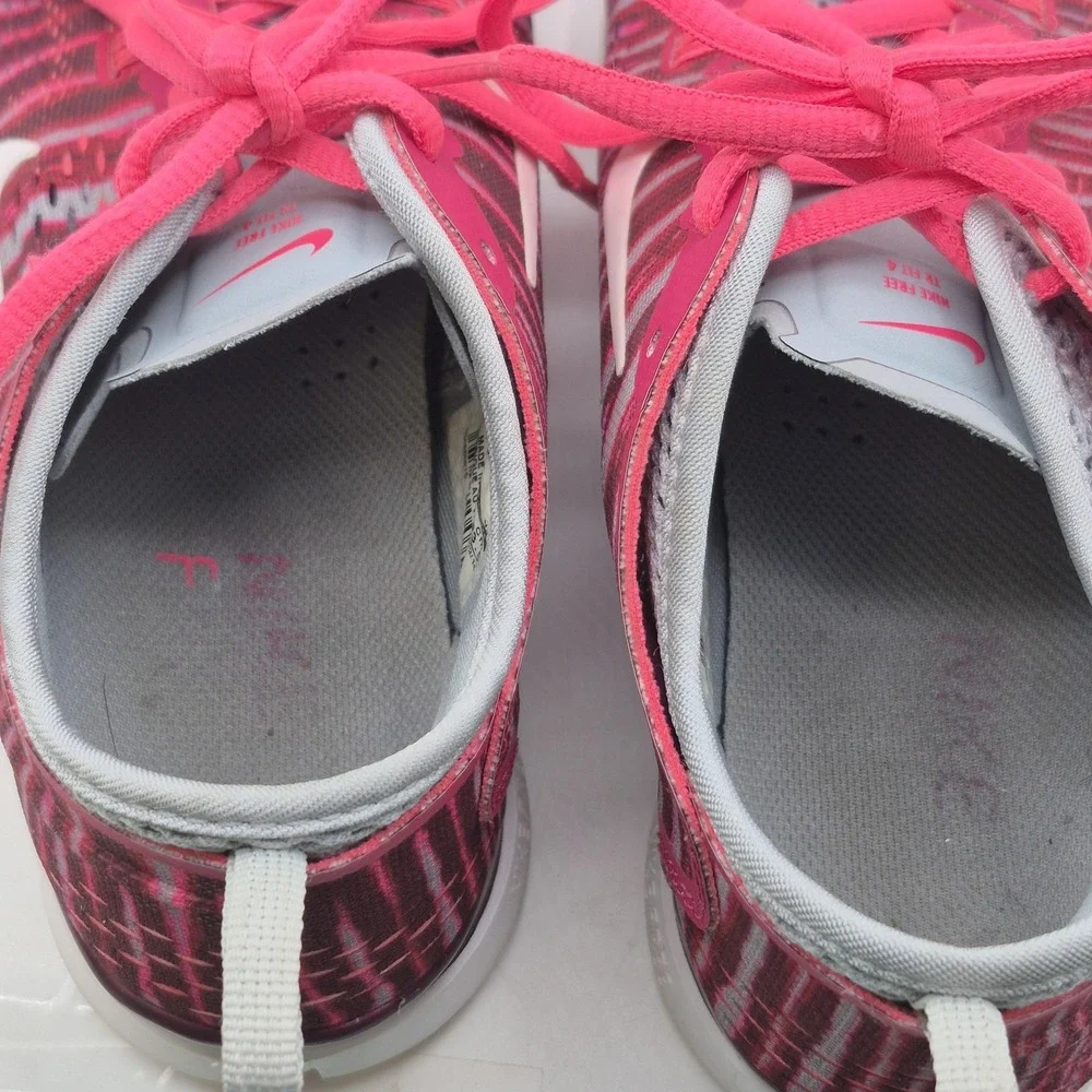 Nike Free 5.0 TR Fit 4 Shoes Womens Size 6.5 Pink Gray White Sneakers 629832-602
